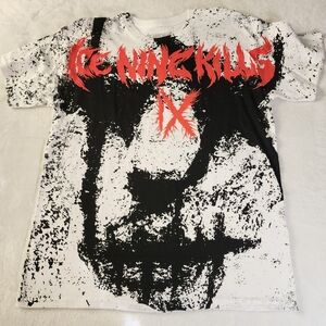 Ice Nine Kills Tshirt With Graphic Size Large New Without Tags